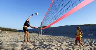 beach volley biscarrosse